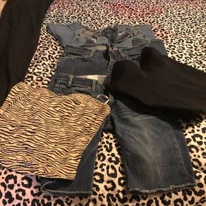 GREAR BUNDLE OF JEANS & CORSET, & CORSET SHIRT